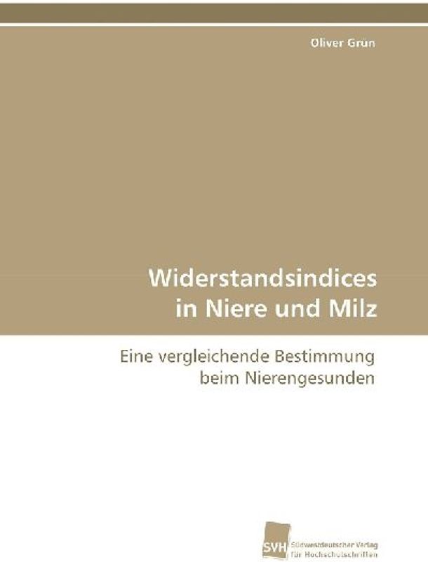 Widerstandsindices in Niere und Milz