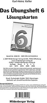 Das Übungsheft Mathematik 6 - Lösungskarten zur Selbstkontrolle