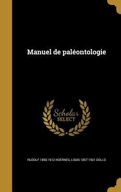 Manuel de paléontologie