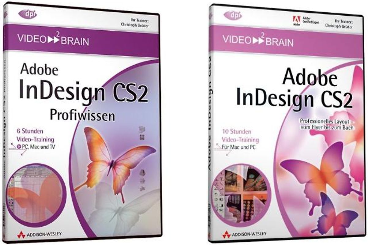 ValuePack: InDesign CS2 Grundlagen und Profiwissen - Video-Training. 16 Stunden Video-Training auf DVD