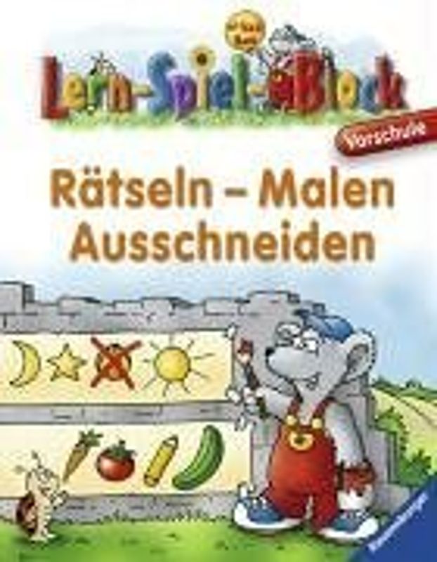 Rätseln - Malen - Ausschneiden (Vorschule)