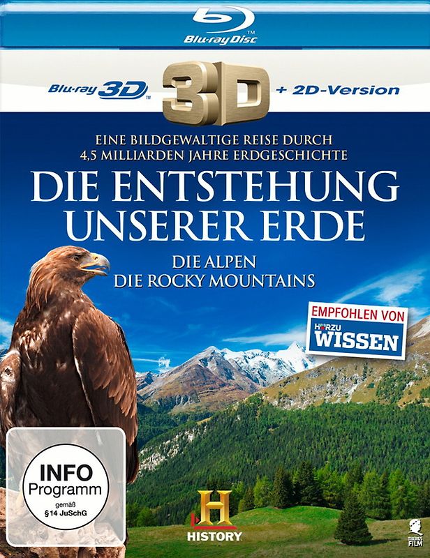 Die Entstehung unserer Erde: Die Alpen - Die Rocky Mountains (History) [3D Blu-ray + 2D Version] 3D Blu-ray Disc