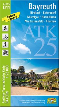 ATK25-D11 Bayreuth (Amtliche Topographische Karte 1:25000)