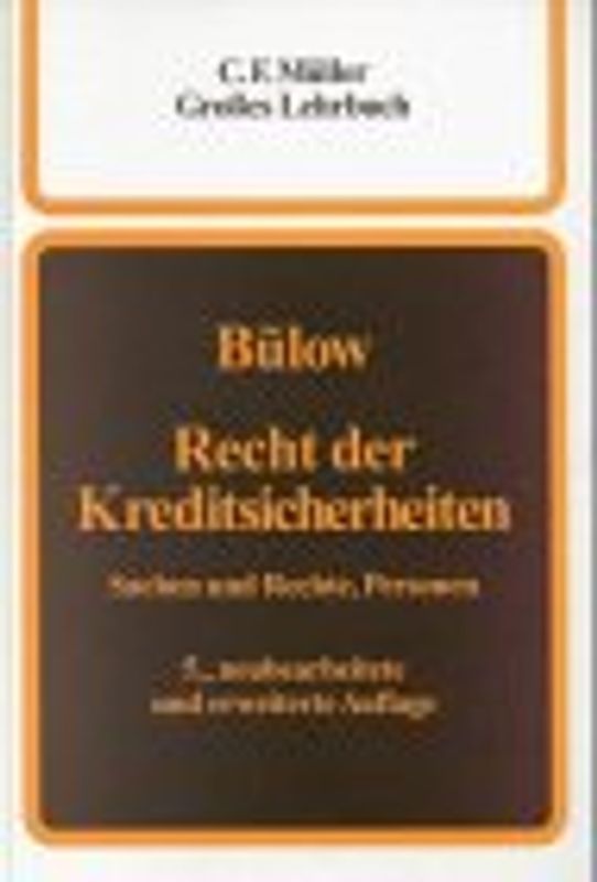 Recht der Kreditsicherheiten