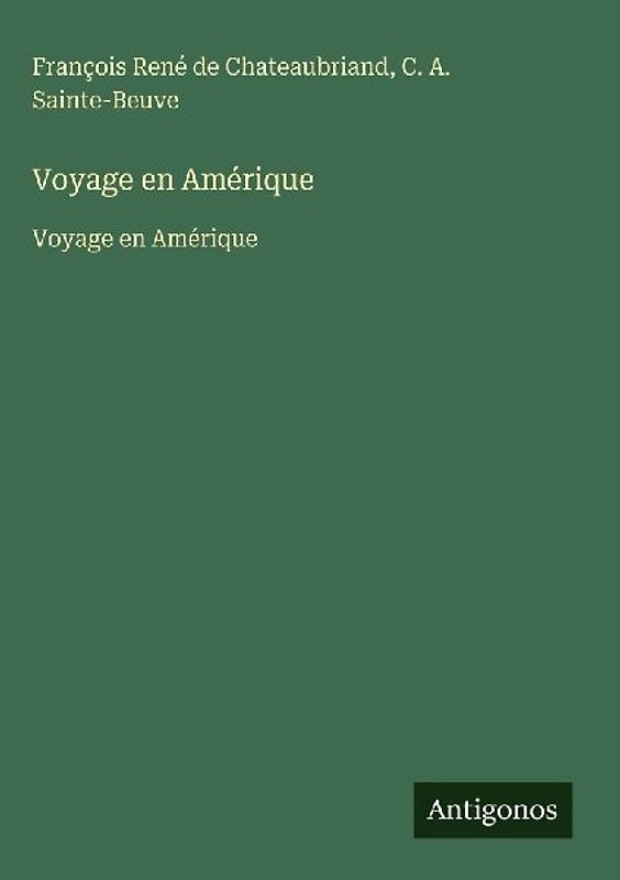 Voyage en Amérique