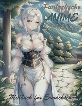 Fantastische Anime Schönheiten - Malbuch für Erwachsene Band 1: 50 wunderschöne Anime und Manga Frauen Motive