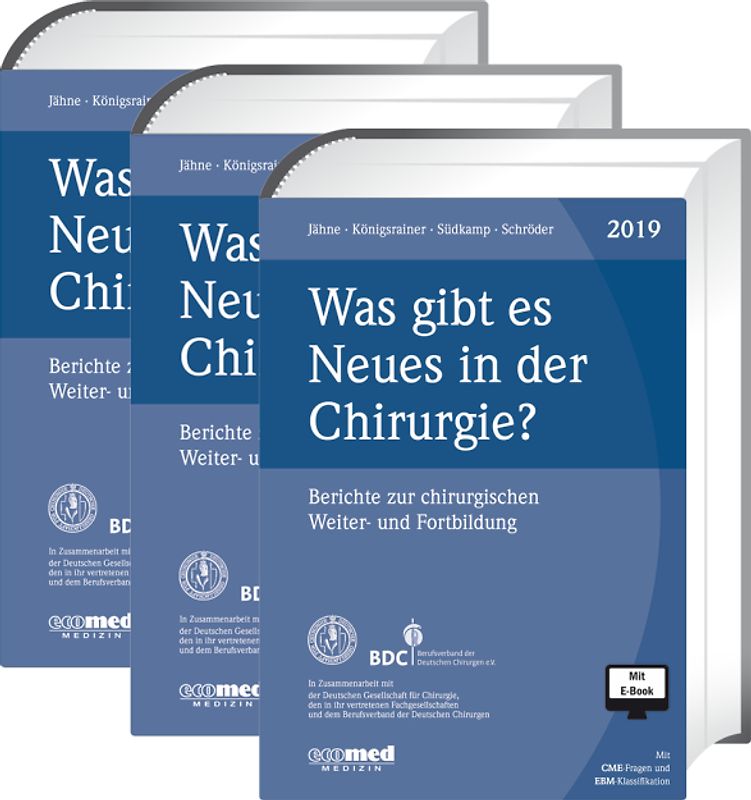 Was gibt es Neues in der Chirurgie? Jahresbände 2017, 2018, 2019