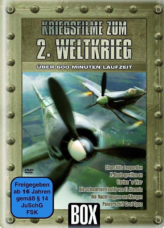 Kriegsfilme zum 2. Weltkrieg (Metallbox) DVD