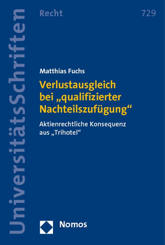 Verlustausgleich bei "qualifizierter Nachteilszufügung"