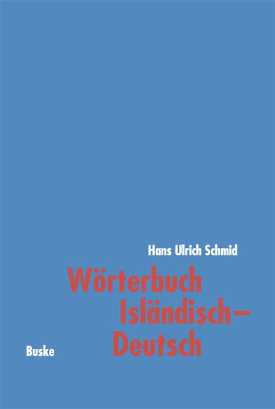 Wörterbuch Isländisch-Deutsch