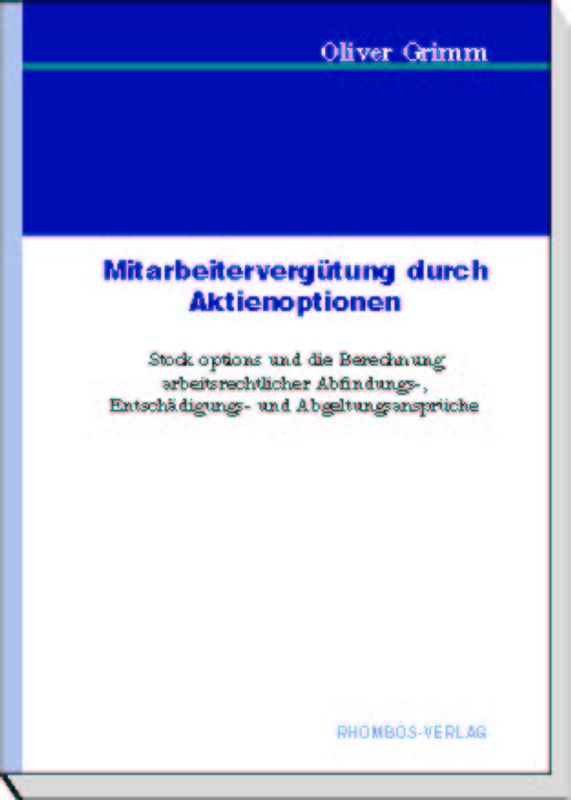 Mitarbeitervergütung durch Aktienoptionen