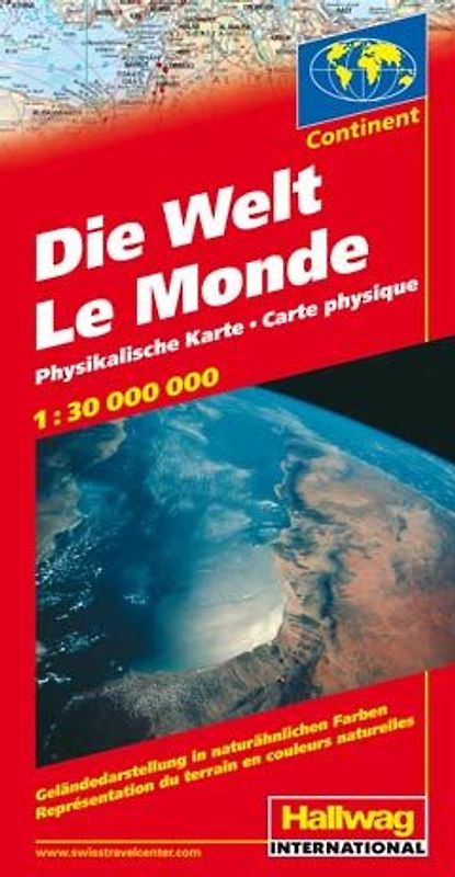 Die Welt Karte. Physikalische Karte 1:30 Mio.