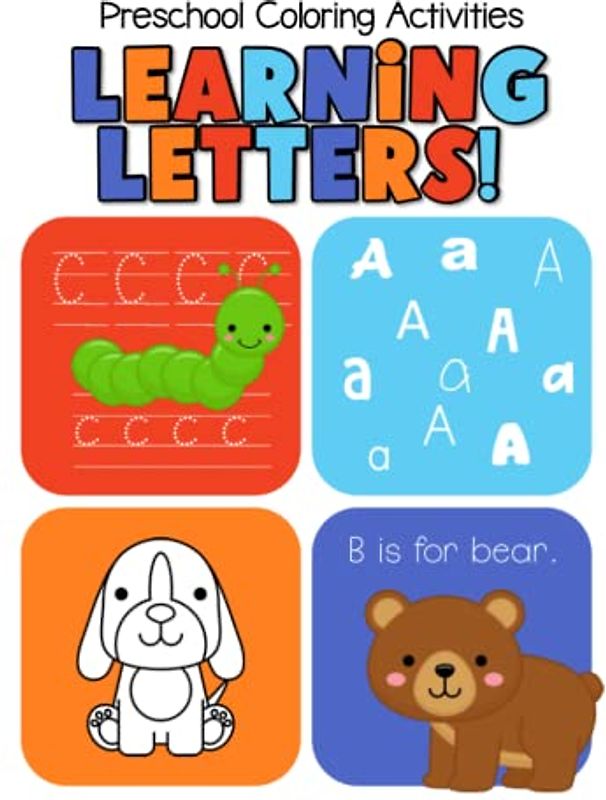 Preschool Coloring Activities for Learning Letters!
