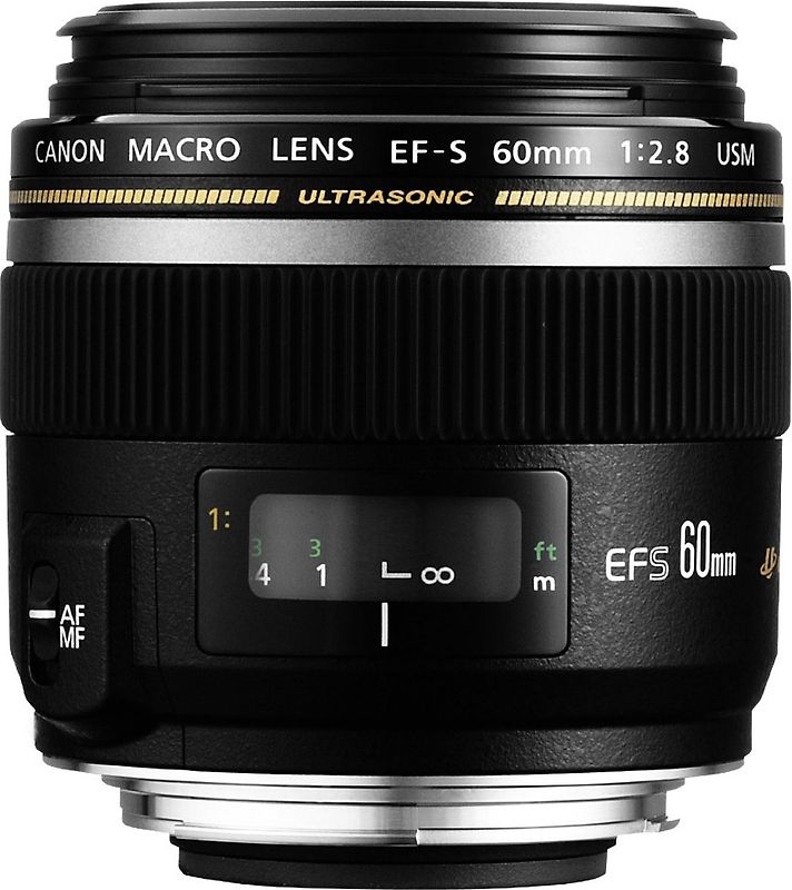 Canon EF-S 60 mm F2.8 USM Macro 52 mm Filtergewinde (Canon EF-S Anschluss) schwarz