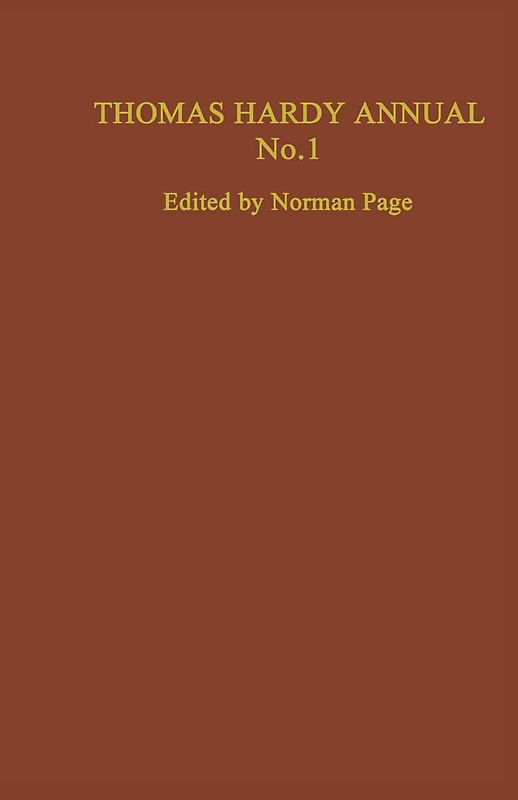 Thomas Hardy Annual No. 1