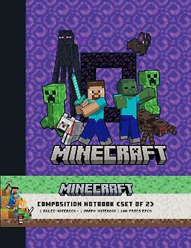 Minecraft Composition Notebook Set (Set of 2)