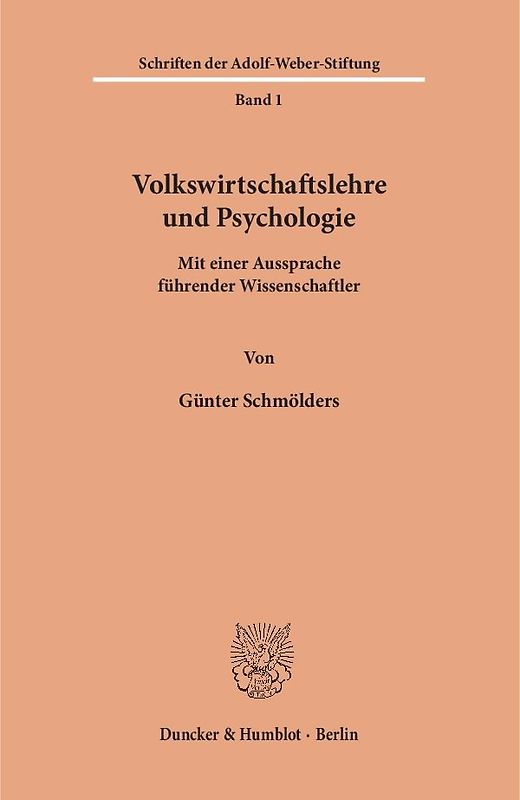Volkswirtschaftslehre und Psychologie.