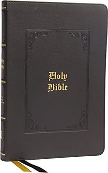 KJV Holy Bible: Large Print Thinline, Black Leathersoft, Red Letter, Comfort Print: King James Version