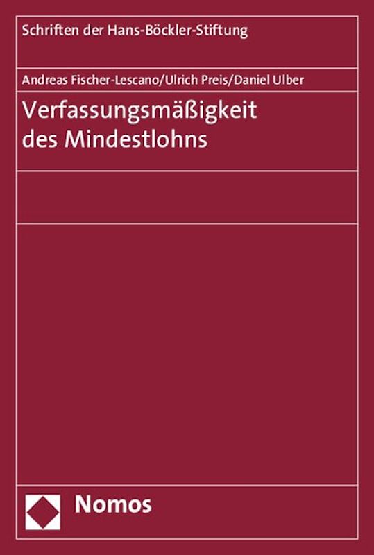 Verfassungsmäßigkeit des Mindestlohns