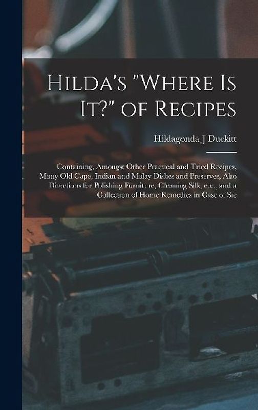 Hilda's "where is it?" of Recipes
