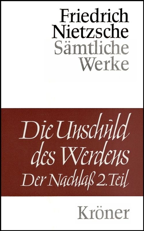 Die Unschuld des Werdens / Der Nachlass