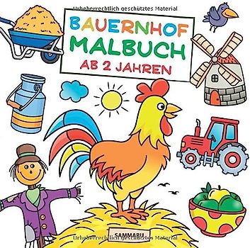 Bauernhof-Malbuch ab 2 Jahren