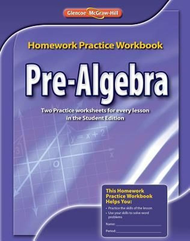 Pre-Algebra Homework Practice Workbook