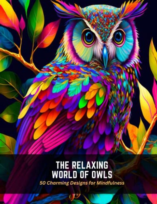 The Relaxing World of Owls: 50 Charming Designs for Mindfulness