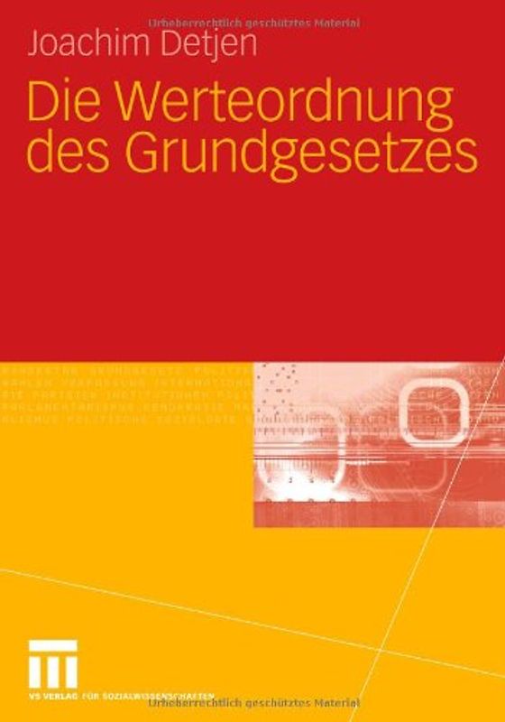 Die Werteordnung des Grundgesetzes