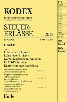KODEX Steuer-Erlässe 2012 Band II
