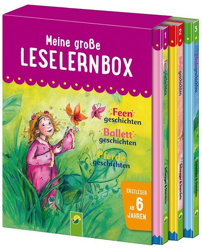 Meine große Leselernbox - Feengeschichten, Ballettgeschichten, Pferdegeschichten