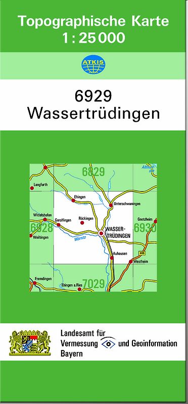 TK25 6929 Wassertrüdingen