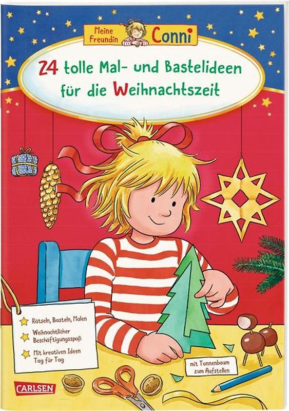Conni Gelbe Reihe (Beschäftigungsbuch): 24 tolle Mal- und Bastelideen für die Weihnachtszeit