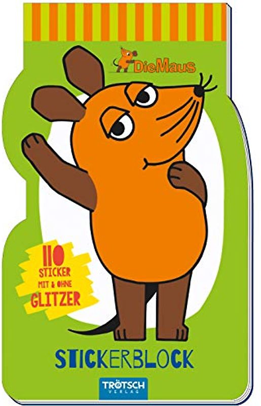 Stickerblock "Die Maus": 4 Seiten mit 110 Stickern