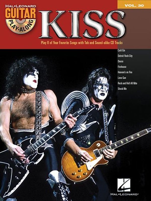 Guitar Play-Along Volume 30 Kiss Playalong Gtr Book/Cd - Various