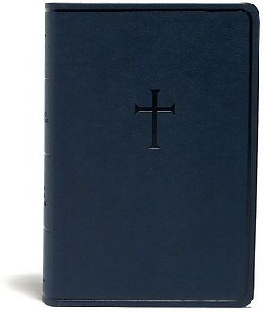 KJV Everyday Study Bible, Navy Cross Leathertouch