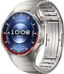 Image of Huawei Watch GT 6 Pro 46 mm titaniumm kast zilver met titanium bandje zilver (Refurbished)