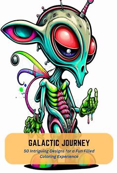 Galactic Journey: 50 Intriguing Designs for a Fun Filled Coloring Experience