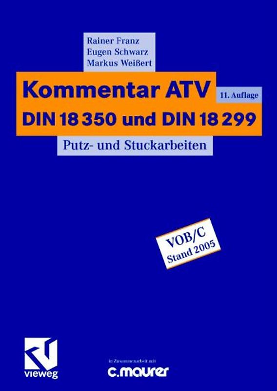 Kommentar ATV DIN 18 350 und DIN 18 299