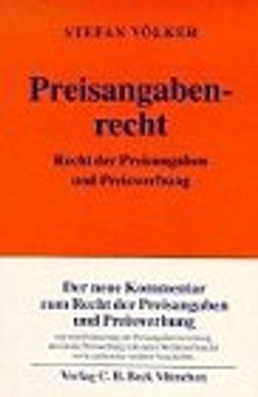 Preisangabenrecht. Recht der Preisangaben und Preiswerbung