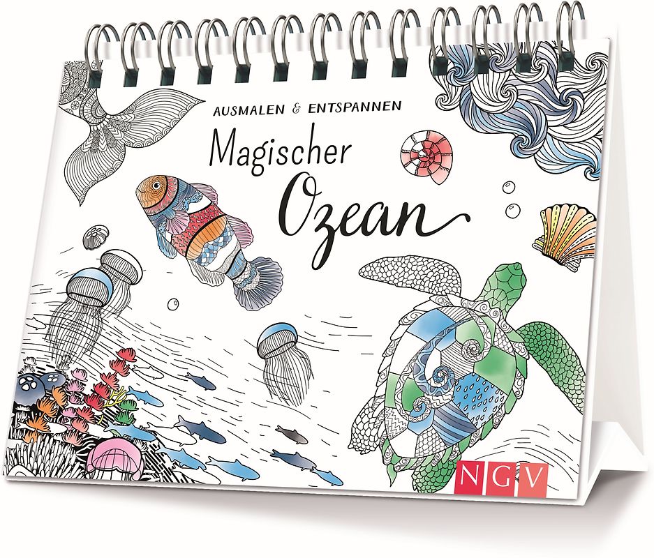 Magischer Ozean - Ausmalen - Aufstellen - Entspannen