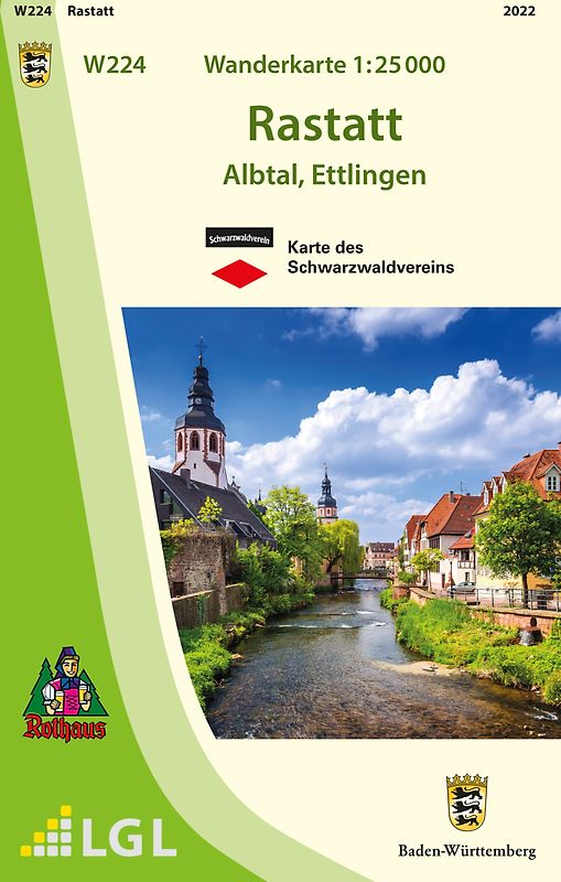 W224 Wanderkarte 1:25 000 Rastatt