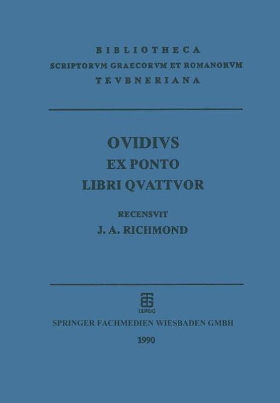P. Ovidi Nasonis ex Ponto Libri Qvattvor