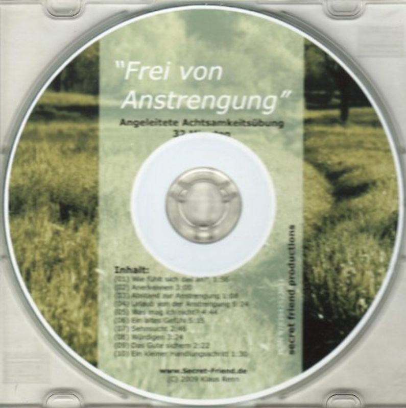Frei von Anstrengung. Audio-CD.