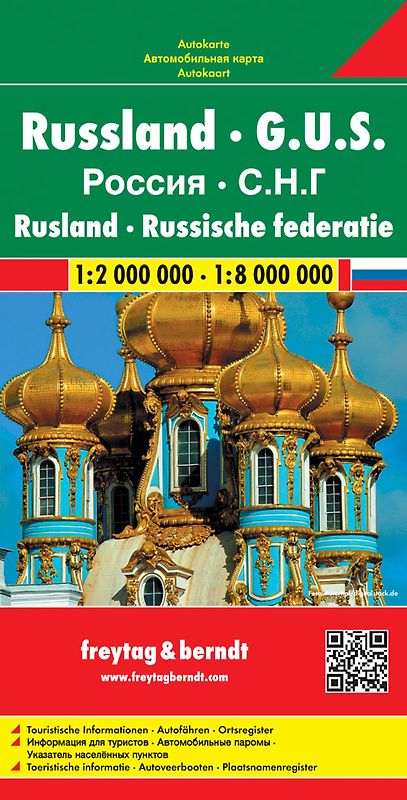 freytag & berndt Straßenkarte Russland - G.U.S. 1:2 Mio.