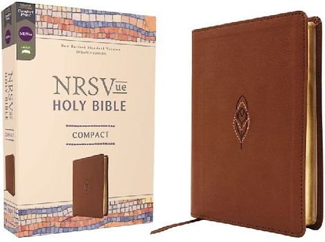 Nrsvue, Holy Bible, Compact, Leathersoft, Brown, Comfort Print