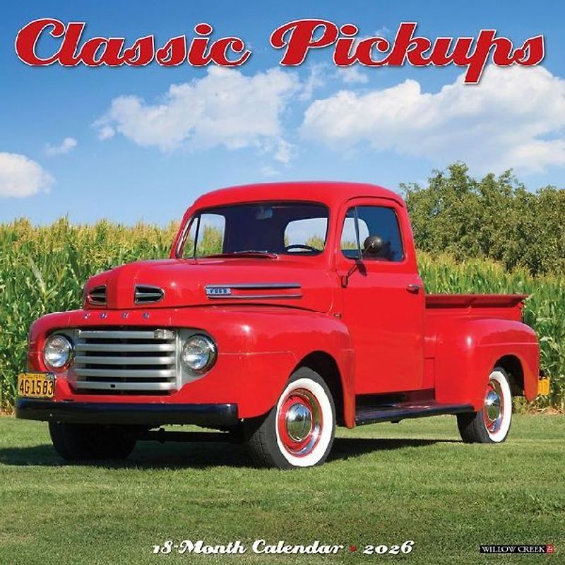 Classic Pickups 2026 12 X 12 Wall Calendar