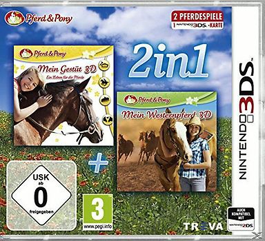 Pferd & Pony 2in1: Mein Gestüt 3D / Mein Westernpferd 3D Nintendo 3DS
