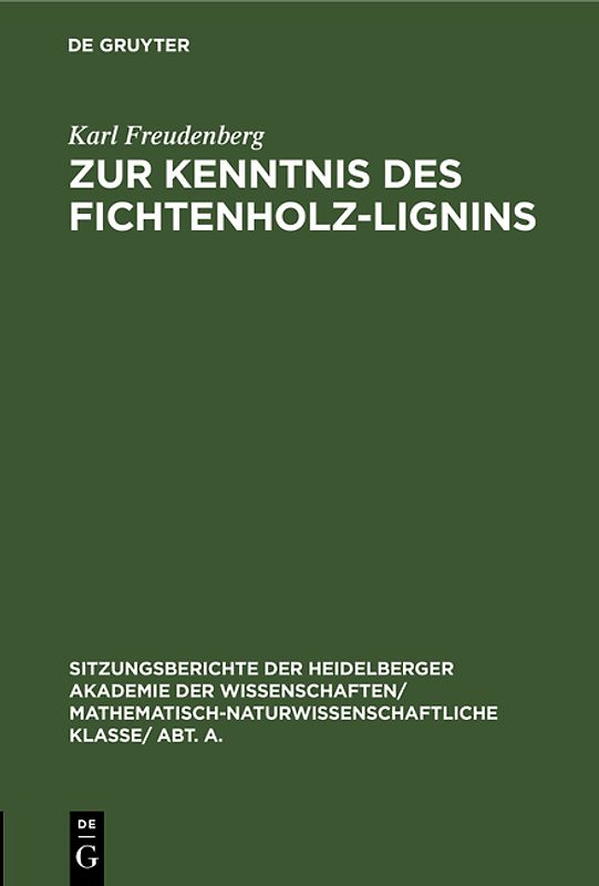 Zur Kenntnis des Fichtenholz-Lignins