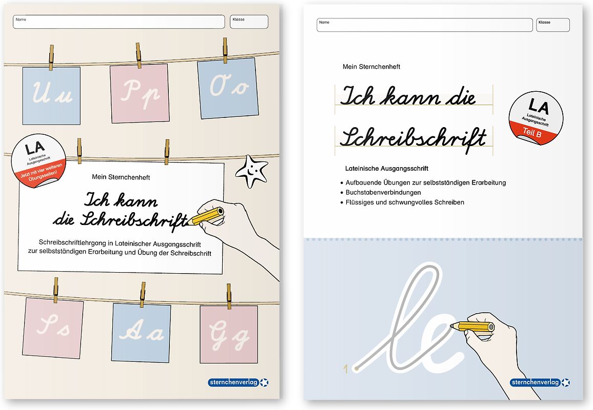 Ich kann die Schreibschrift + Übungsheft zu den Buchstabenverbindungen - Lateinische Ausgangsschrift - 2 Hefte